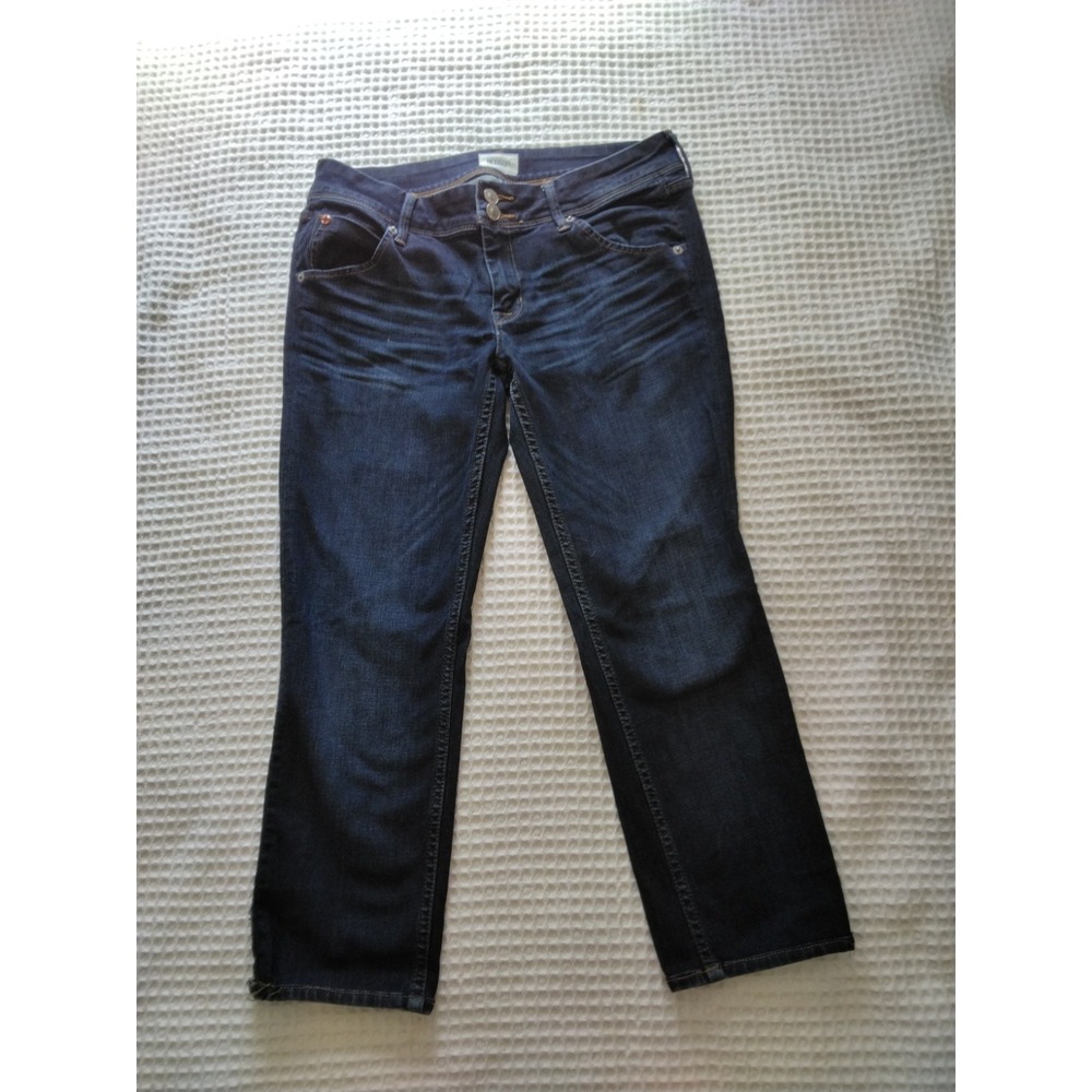 Hudson Jeans Women's Dark Wash Cropped Cuffed Jeans - Size 27